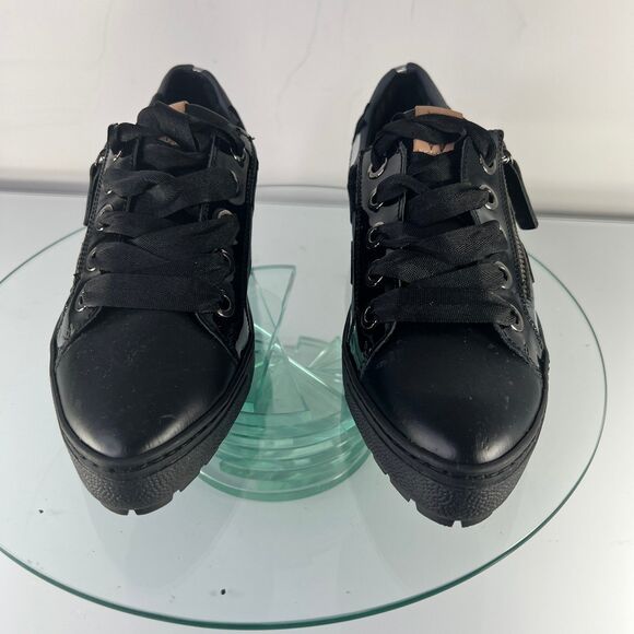 Ron White Fashion Sneaker Black Blue Pointed Toe Camouflage - Picture 5 of 9